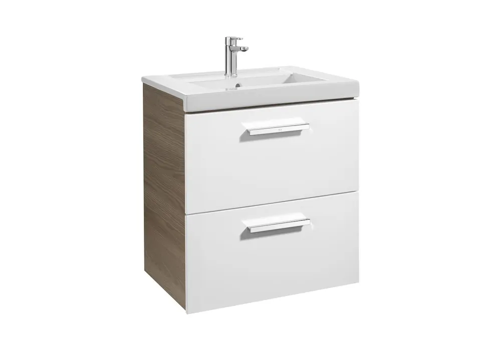 Beste Prijs Prisma - skříňka pod umyvadla 60 cm, jasan/bílá (A856881322)