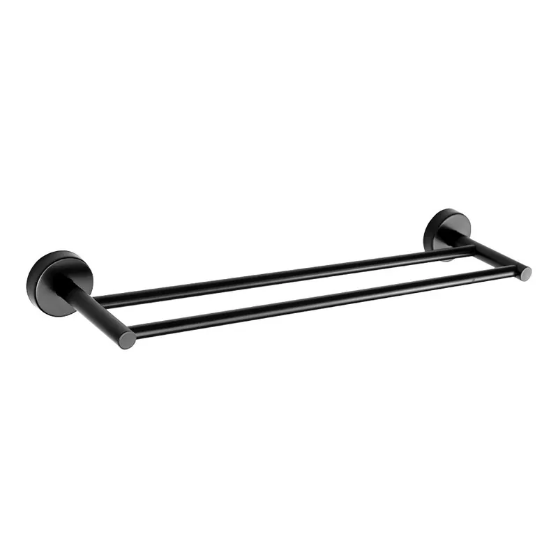 Značkový SLZD 11N - Nerezový dvojitý držák ručníků 60 cm, černý (62111 Sanela)