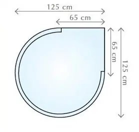 Fabrieksprijs Fireglass 125x125 cm - sklo pod kamna nebo krb (000-466)
