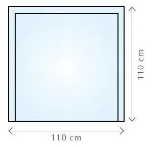 Lage Prijs Fireglass 110x110 cm - sklo pod kamna nebo krb (000-367)