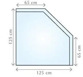 Speciale Aanbieding Fireglass 125x125 cm- sklo pod kamna nebo krb (000-510)