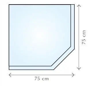 Snelle Levering Fireglass 75x75 cm - sklo pod kamna nebo krb (000-381)