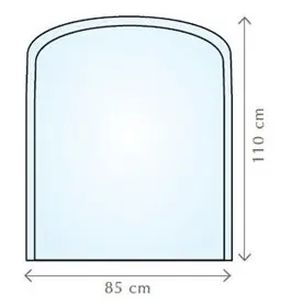 Fireglass 85x110 cm - sklo pod kamna nebo krb (000-534) Laatste Kans