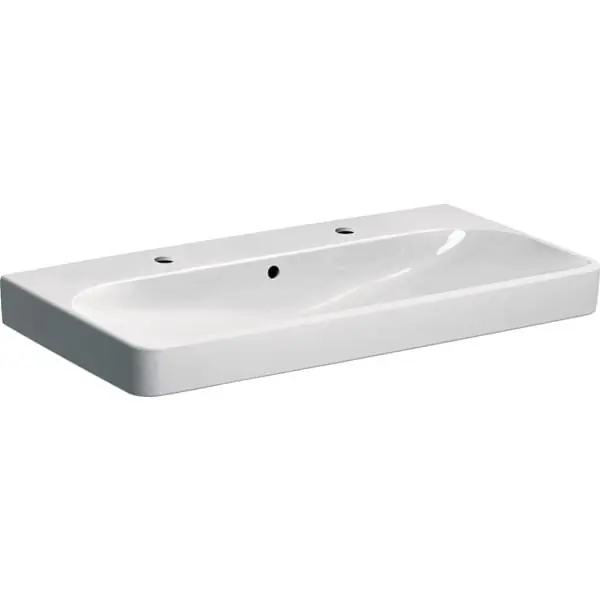 Umyvadlo Geberit Smyle Square, 2 otvory pro baterii 90x48 (500.252.01.1) Hoge Kwaliteit