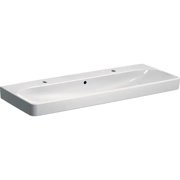 Actieprijs Umyvadlo Geberit Smyle Square, 2 otvory pro baterii 120x48 (500.253.01.1)