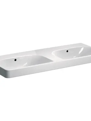 Dvojité umyvadlo Geberit Smyle Square, bez otvoru pro baterie 120x48 (500.224.01.1) Gratis Retour