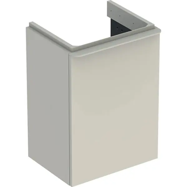 Voordeelprijs Skříňka pod umývátko Geberit Smyle Square 45 cm, 1 dvířka levá, pískově šedá (500.351.JL.1)