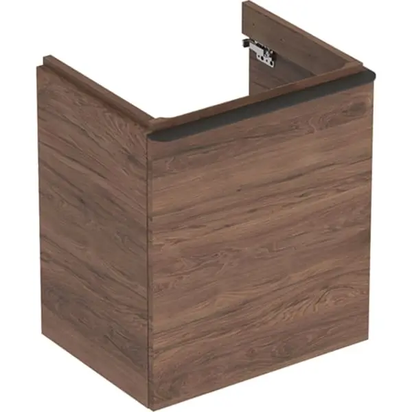 Skříňka pod umyvadlo Geberit Smyle Square 55 cm, 1 dvířka levá, ořech (500.366.JR.1) Finale Výprodej