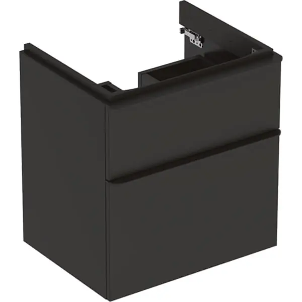 Actieprijs Skříňka pod umyvadlo Geberit Smyle Square 60 cm, 2 zásuvky, šedá (500.352.JK.1)