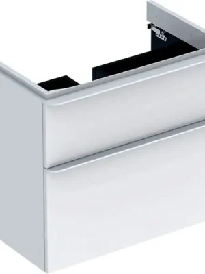Gratis Retour Skříňka pod umyvadlo Geberit Smyle Square 75 cm, 2 zásuvky, bílá (500.353.00.1)