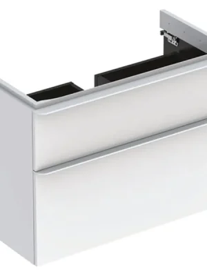 Direct Beschikbaar Skříňka pod umyvadlo Geberit Smyle Square 90 cm, 2 zásuvky, bílá (500.354.00.1)