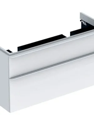 Fabrieksprijs Skříňka pod dvojumyvadlo Geberit Smyle Square 120 cm, 2 zásuvky, bílá (500.356.00.1)