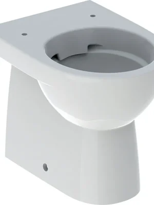 Cenový Hit Stojící WC Geberit Selnova Compact s hlubokým splachováním, vodorovný nebo svislý odpad, Rimfree, bez WC sedátka (500.394.01.1)