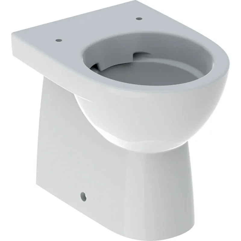 Cenový Hit Stojící WC Geberit Selnova Compact s hlubokým splachováním, vodorovný nebo svislý odpad, Rimfree, bez WC sedátka (500.394.01.1)