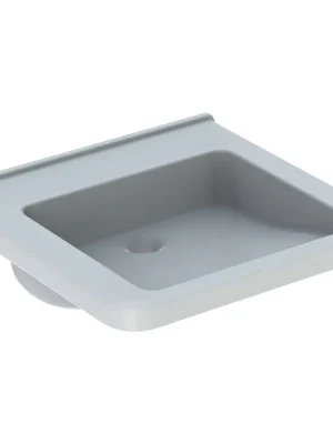 Beperkt Aanbod Bezbariérové umyvadlo Geberit Selnova Comfort Square, bez otvoru pro baterii, bez přepadu 55x52,5 (500.787.01.1)