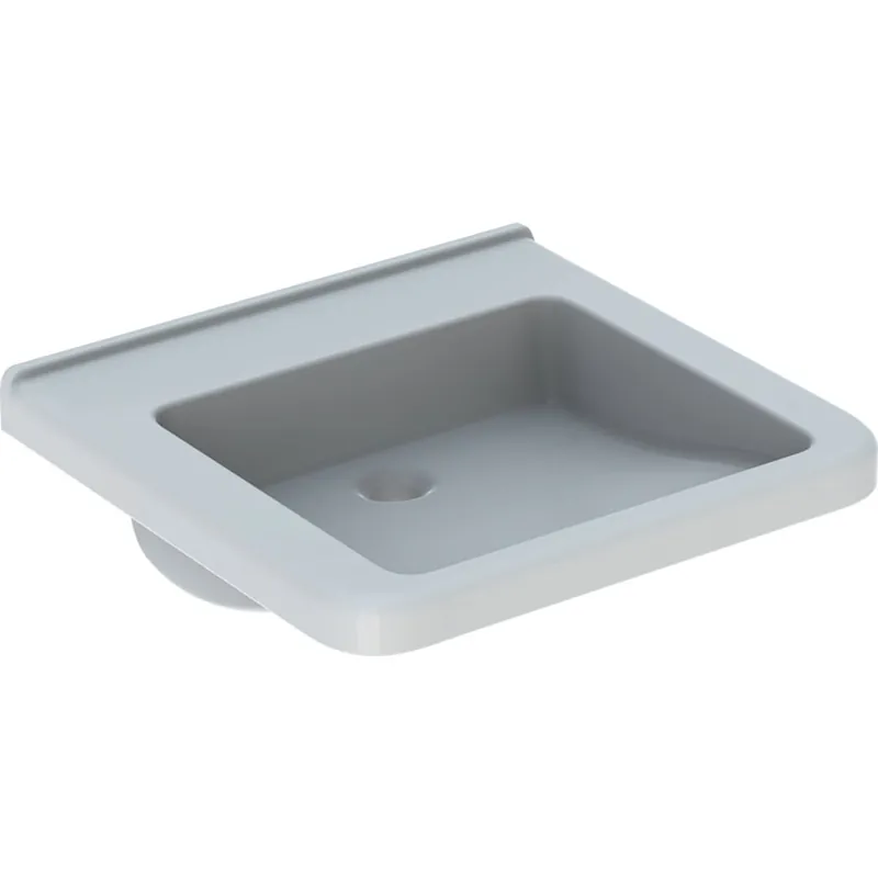 Beperkt Aanbod Bezbariérové umyvadlo Geberit Selnova Comfort Square, bez otvoru pro baterii, bez přepadu 55x52,5 (500.787.01.1)