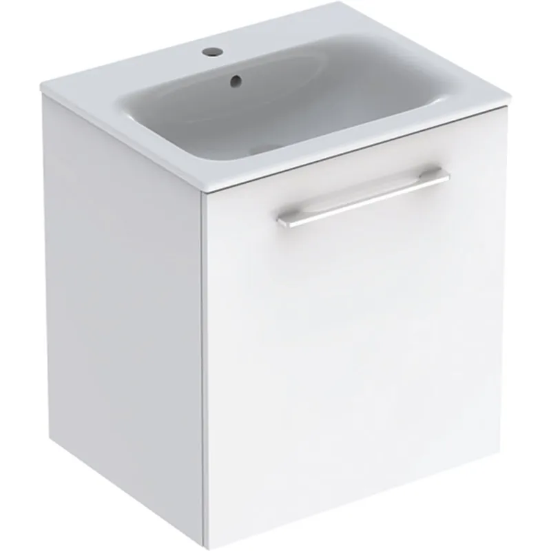 Nábytkový set umyvadla Geberit Selnova Square a skříňkou 60 cm, dvířka, bílá (501.252.00.1) Akční Cena