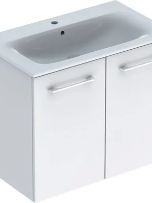 Nábytkový set umyvadla Geberit Selnova Square a skříňkou 80 cm, 2 dvířka, bílá (501.256.00.1) Ihned K Objednání