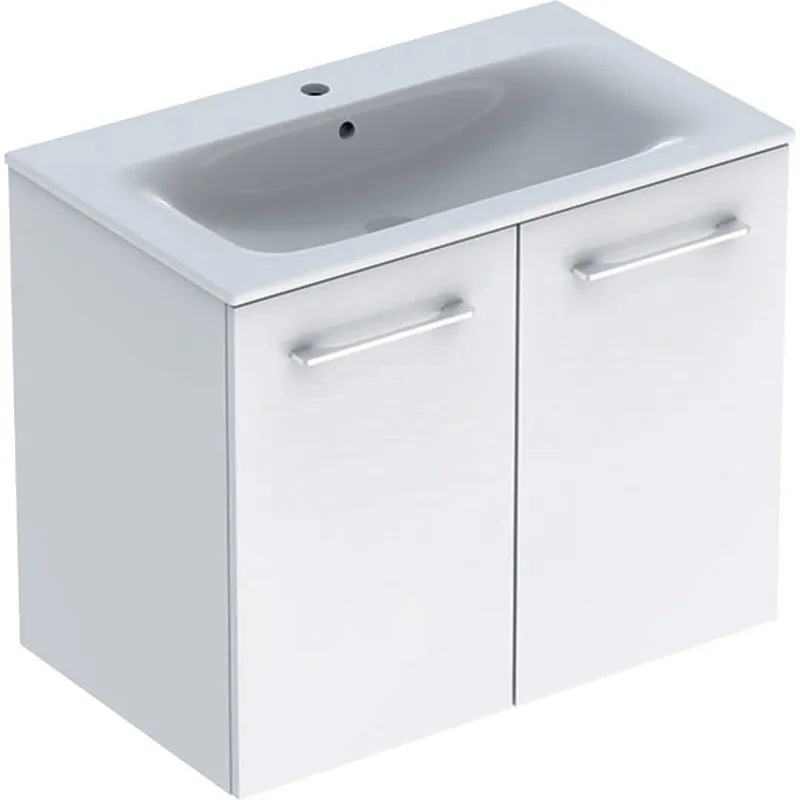 Nábytkový set umyvadla Geberit Selnova Square a skříňkou 80 cm, 2 dvířka, bílá (501.256.00.1) Ihned K Objednání