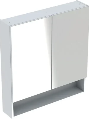 Uitverkoop Zrcadlová skříňka Geberit Selnova Square 60x85, 2 dvířka, bílá (501.264.00.1)