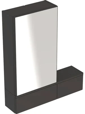 Zrcadlová skříňka Geberit Selnova Square 71x85, 1 dvířka, šedá (501.391.JK.1) Op = Op