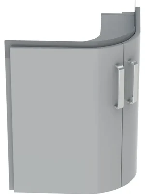 Koupit Online Skříňka pod rohové umyvadlo Geberit Selnova Compact 69 cm, 2 dvířka, šedá (501.485.00.1)