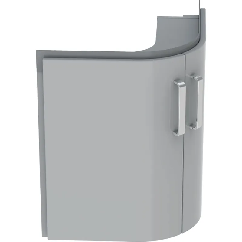 Koupit Online Skříňka pod rohové umyvadlo Geberit Selnova Compact 69 cm, 2 dvířka, šedá (501.485.00.1)