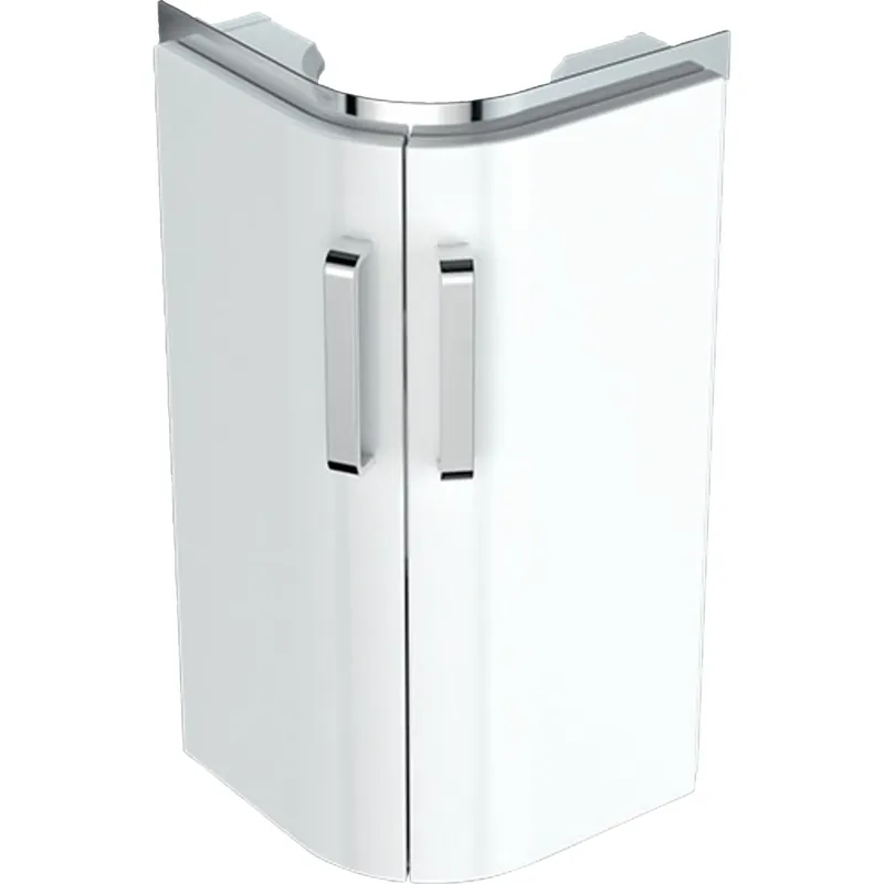 Direct Beschikbaar Skříňka pod rohové umyvadlo Geberit Selnova Compact 42,5 cm, 2 dvířka, bílá (501.484.00.1)