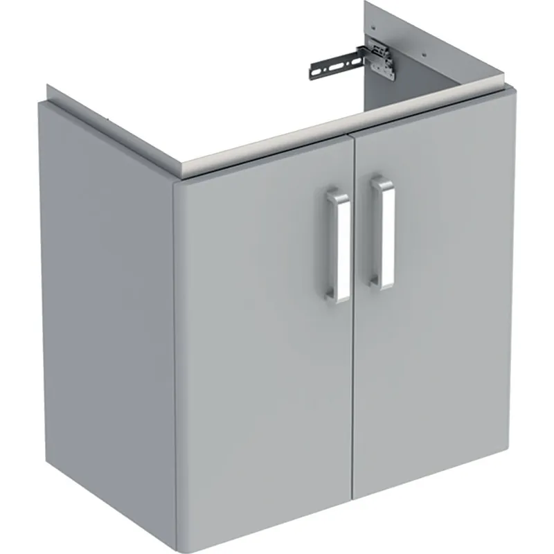 Beperkte Voorraad Skříňka pod umyvadlo Geberit Selnova Compact 65 cm, 2 dvířka, šedá (501.658.42.1)