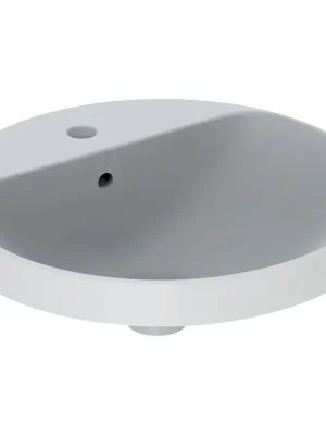 Aanbieding Zápustné umyvadlo Geberit VariForm, kulaté prům. 48, s plochou s otvorem pro armaturu (500.704.01.2)