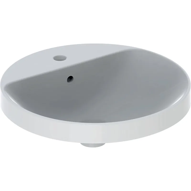 Aanbieding Zápustné umyvadlo Geberit VariForm, kulaté prům. 48, s plochou s otvorem pro armaturu (500.704.01.2)