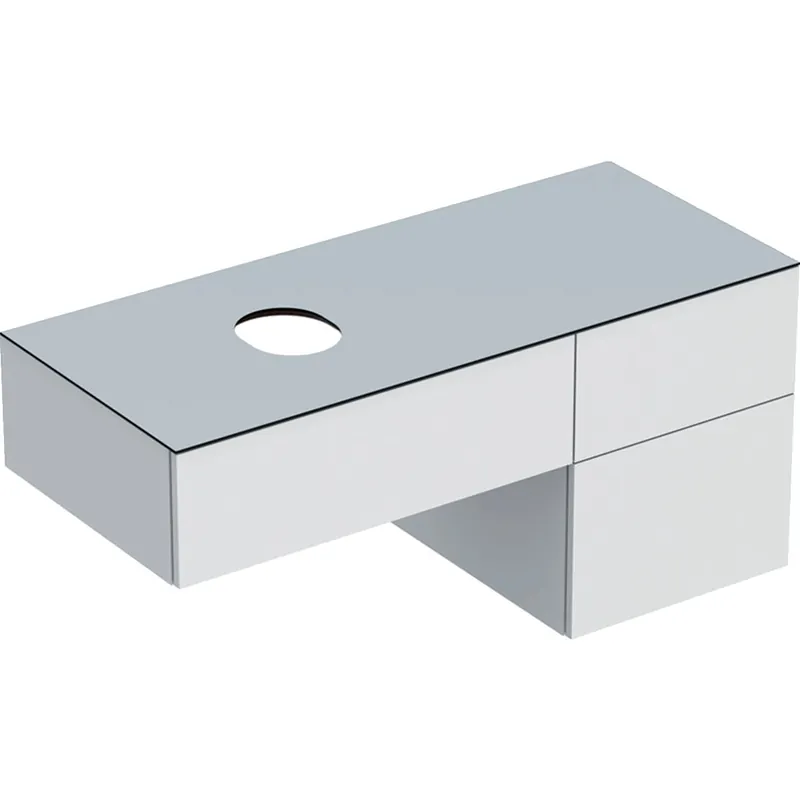 Výprodej Skříňka pro umyvadlo na desku Geberit VariForm 120 cm, 3 zásuvky, bílá (501.183.00.1)