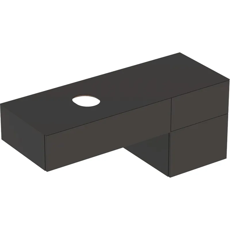 Direct Verzonden Skříňka pro umyvadlo na desku Geberit VariForm 135 cm, 3 zásuvky, šedá (501.190.00.1)