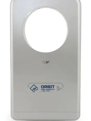 Hete Deal Jet Dryer Orbit - tryskový osoušeč rukou stříbrný ABS plast (Jet Dryer Orbit stříbrný)