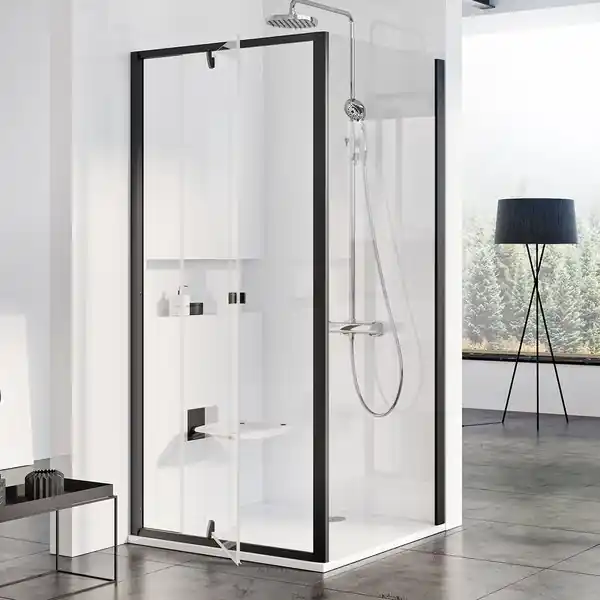 Fabrieksprijs PPS 80 pevná stěna, rám černý/sklo transparent (90G40300Z1)