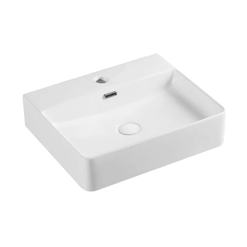 Umyvadlo na desku i zavěšení s přepadem, 50x42x12,5 cm, keramické (UC504212) Dagaanbieding