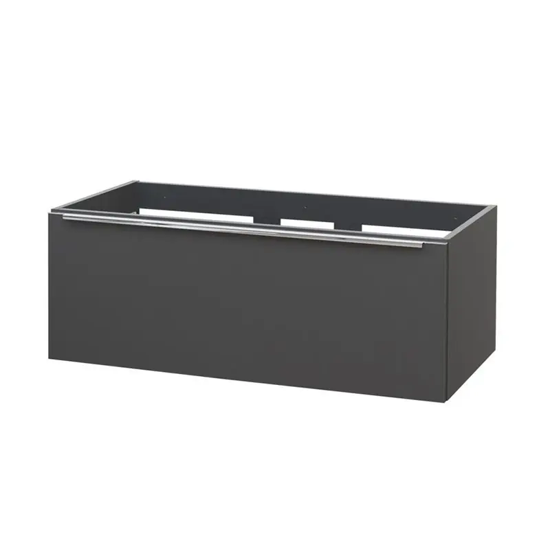 Laatste Versie Mailo, koupelnová skříňka 101 cm, antracit, úchytka chrom (CN537S)