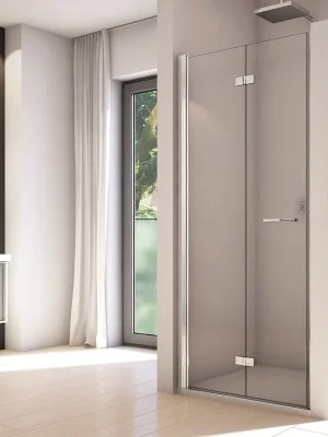 Aanbieding SOLF1 - dvoudílné skládací dveře levé 80 cm, profil aluchrom (SOLF1G08050)