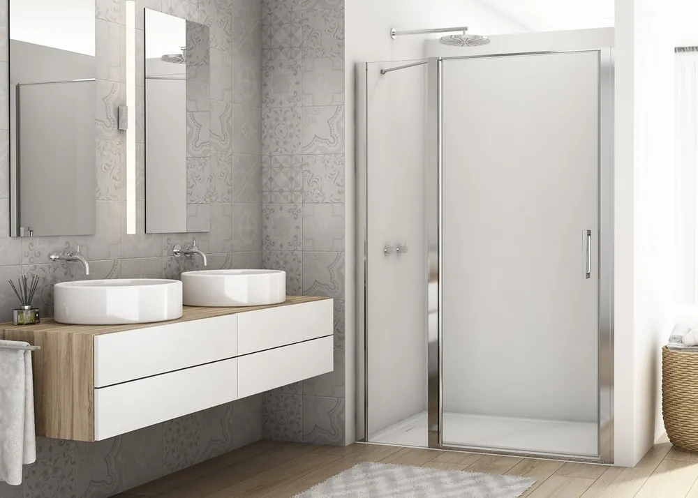 Koop Vandaag D22T13 - jednokřídlé dveře s pevnou stěnou v rovině 110 cm (dveře 90 cm) (D22T130902050)