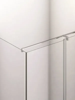 Vodorovná vzpěra zeď-sklo+T-kus 160 cm, aluchrom, pro Solino (SMGTS.50.1600) Meest Verkocht