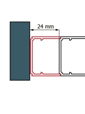 ATYP rozšiřovací profil 24 mm, bílá matná, pro Cadura (ECA.09.SM1) Kup Teď