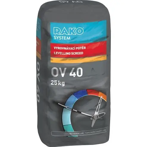OV40 - polymer-cementový samokontaktní potěr pro opravy a spádování podlah od 3 do 50 mm, 25 kg (B.OV40.R025) Seizoensaanbieding