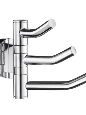 Home - otočný háček trojitý, chrom (HK327) Snelle Levering