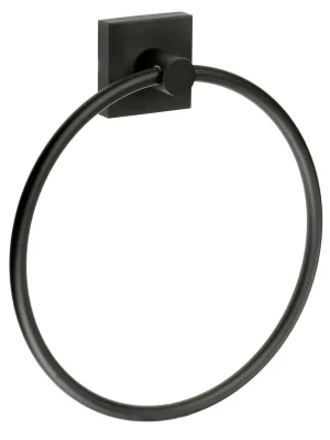 Koop Online House - držák ručníků - kruh, černá (RB344)