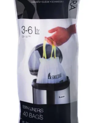 Sáčky do odpadkové koše, odolné proti roztržení, 6l, 40 kusů (F971) Tijdelijk Beschikbaar