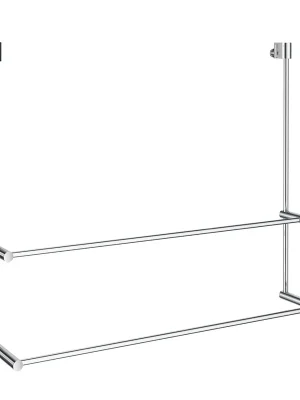 Direct Beschikbaar Sideline - závěsný držák na ručníky pro skleněný sprchový panel, chrom (DK3102)