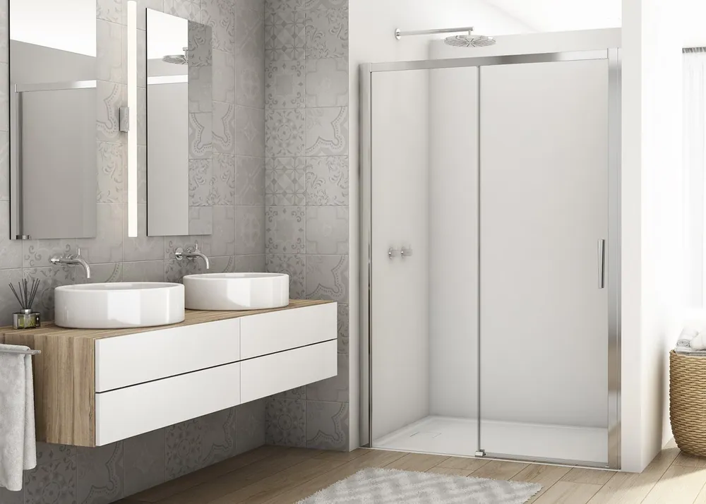 Hoge Kwaliteit D22S2B - jednodílné posuvné dveře 140 cm, levé, rám aluchrom, sklo screen (D22S2BL1405087)
