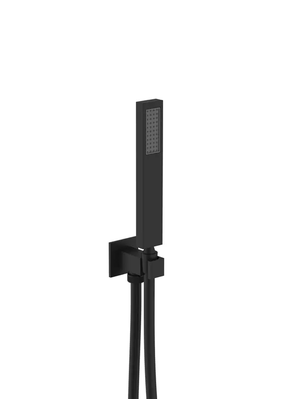 Sprchový komplet hranatý, k podomítkové baterii, černá (SK103BK) Must-Have