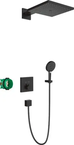 Flitsaanbieding Raindance E Sprchový systém pro podomítkovou instalaci s termostatem Select, matná černá (27939670)