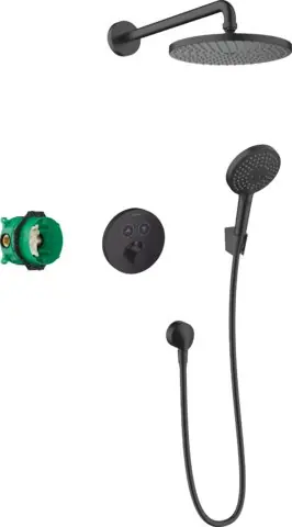 Nu Kopen Raindance S Sprchový systém 240 1 jet PowderRain s termostatem ShowerSelect S, matná černá (27959670)